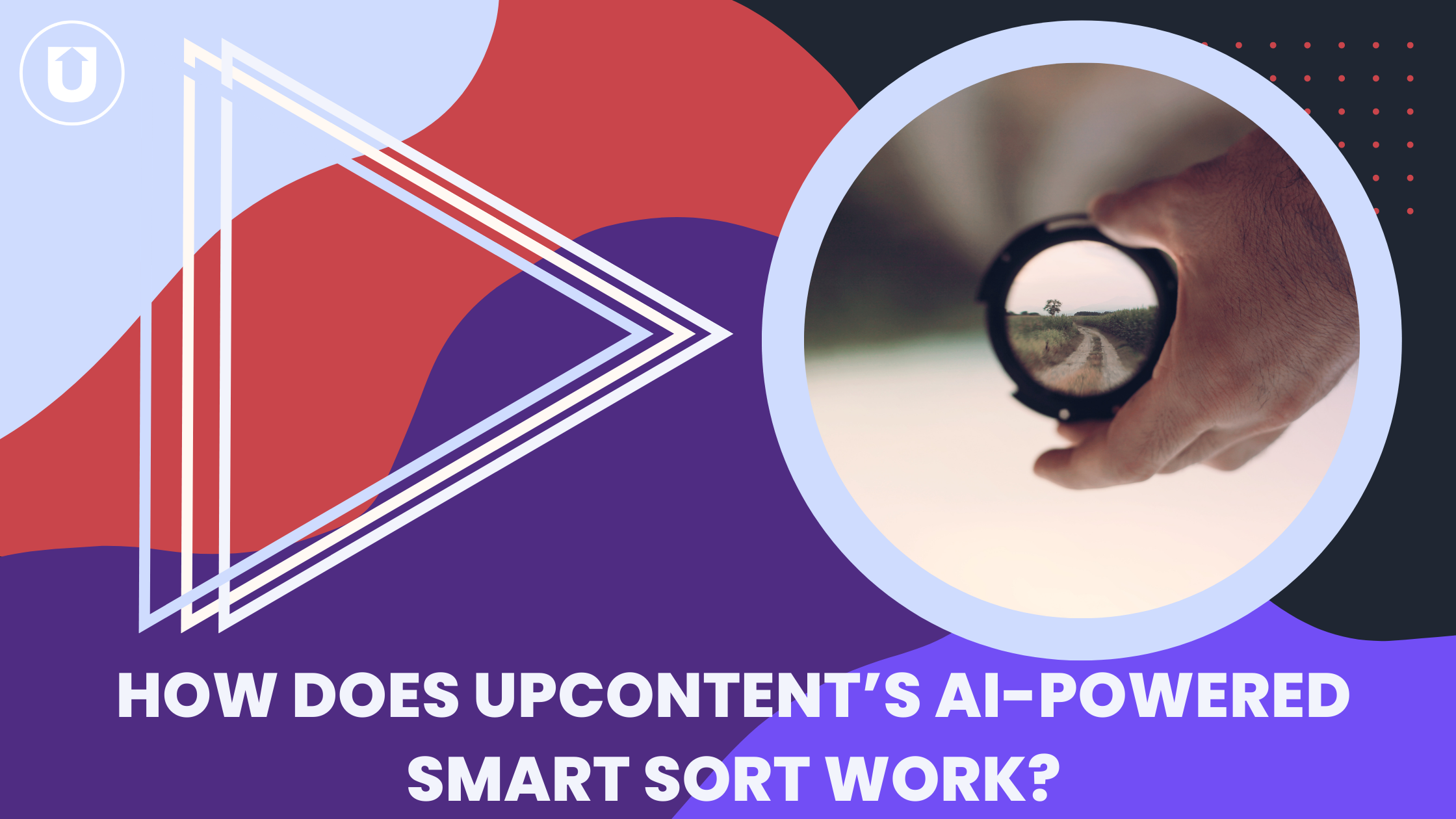 How does UpContent's AI Smart Sort Work?